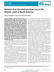Hotspot of accelerated sea-level rise on the Atlantic coast of North ...