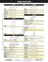 ROTARY CUTTER PARTS - Magazooms