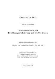 Diplomarbeit - Institut fÃ¼r Meteorologie und Geophysik - UniversitÃ¤t ...