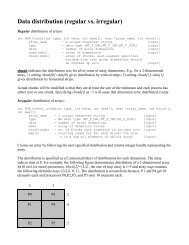 2. A little more on Global Arrays.