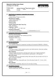 Material Safety Data Sheet - Aart de Vos