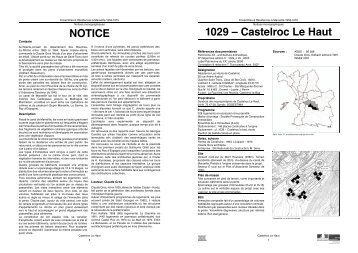 NOTICE 1029 â Castelroc Le Haut