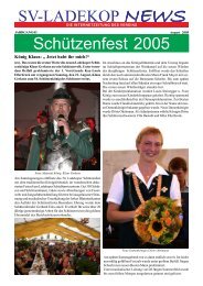 SV-LADEKOP NEWS vom 30. August 2005 (pdf-Datei) Themen