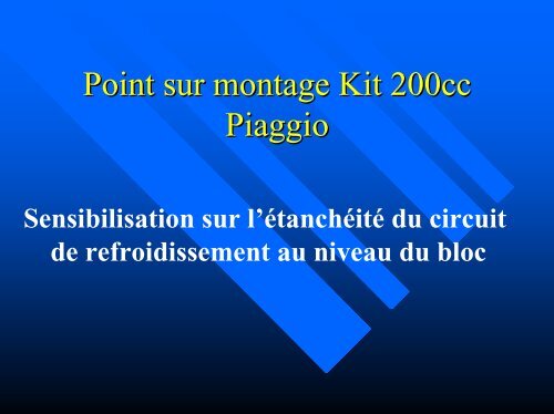 Point sur montage demontage Kit 200cc Piaggio - Club-ScooterGT ...