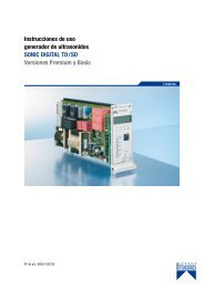 Instrucciones de uso generador de ultrasonidos SONIC DIGITAL TD ...