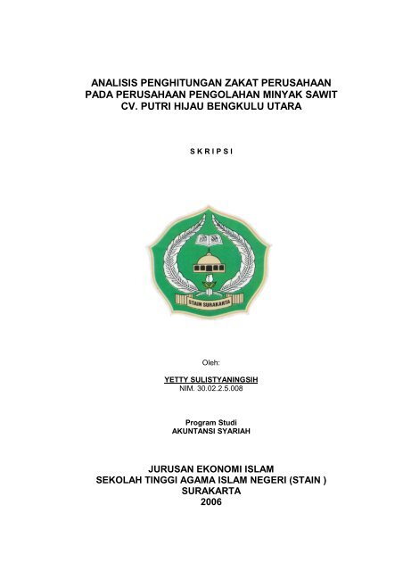 Judul Skripsi Ekonomi Islam Tentang Zakat Ide Judul Skripsi Universitas