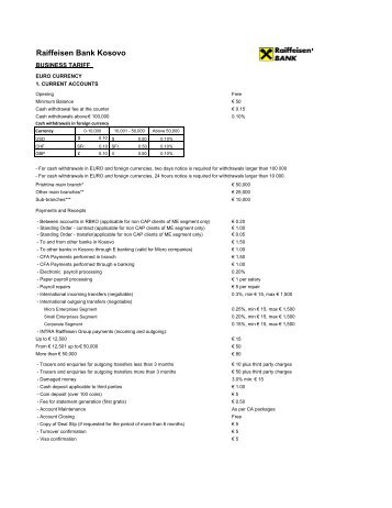 Business Tariff list 2013 updated eng.xlsx - Raiffeisen Bank