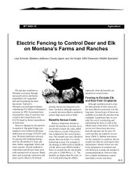 Electric Fencing to Control Deer and Elk on Montana's Farms and ...