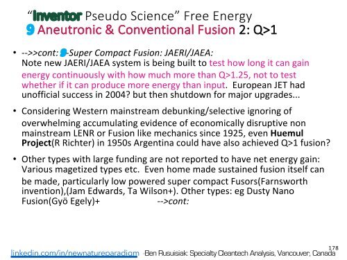 Fusi Dingin, Tesla, Bidang Torsi, Gelombang Skalar, “Energi Bebas”..  = Semua Ilmu Semu? (Bahasa Indonesia)  /  Cold fusion : “Free energy” = Pseudo science?