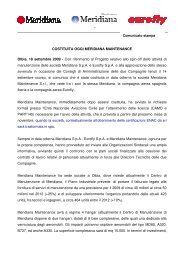 Costituzione Meridiana Maintenance