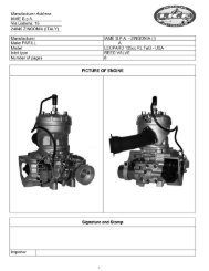 TaG Leopard Engine Specifications - International Kart Federation