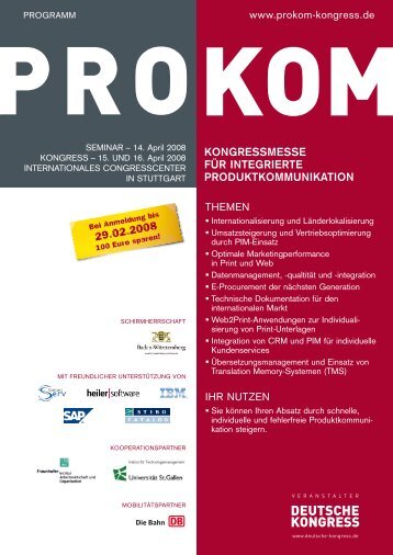 Kongressmesse fÃ¼r integrierte ProduKtKommuniKation - Werum