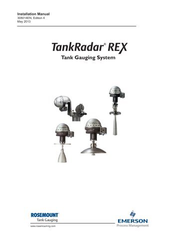 TankRadar Rex Installation Manual - Emerson Process Management