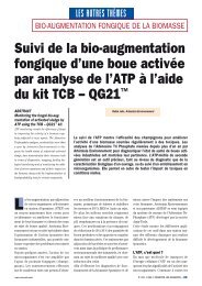 Suivi de la bio-augmentation fongique d'une boue ... - Aqua-tools