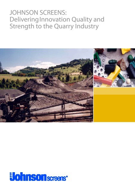 Quarry products.pdf - Johnson Screens