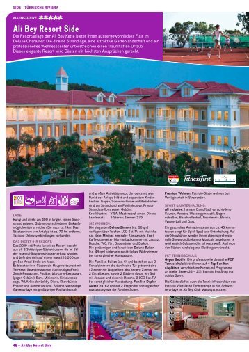 Ali Bey Resort Side mit Preisliste - Patricio Travel