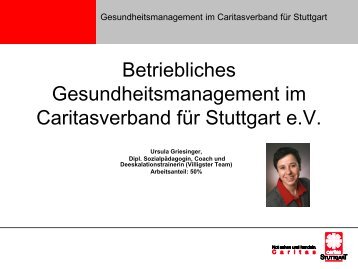 Vortrag von Ursula Griesinger - gesund-fuehren.net
