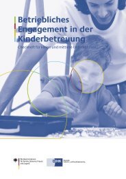 Betriebliches Engagement in der Kinderbetreuung - Mittelstand und ...