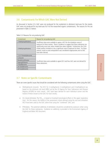 Soil Generic Assessment Criteria for Human Health Risk ... - ESdat