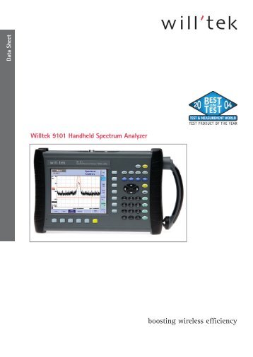 Willtek 9101 Handheld Spectrum Analyzer - 2 Wave Systems AB