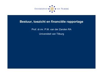 Presentatie Bestuur toezicht en financiÃ«le rapportage.