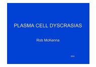 PLASMA CELL DYSCRASIAS - NCI