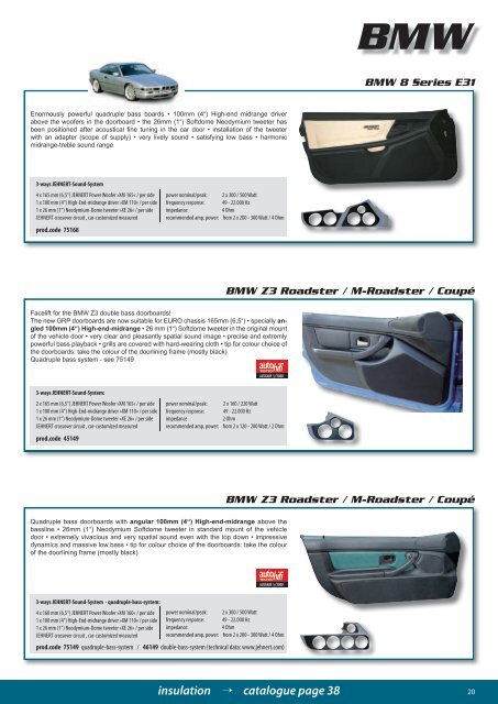 Download the Jehnert Product Catalogue - Automobili