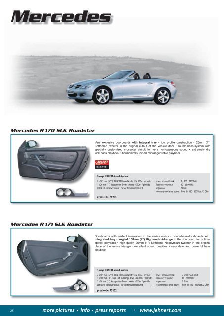 Download the Jehnert Product Catalogue - Automobili