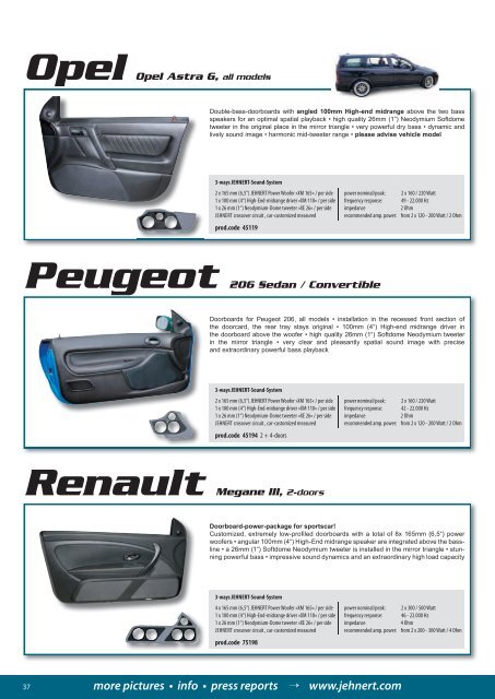 Download the Jehnert Product Catalogue - Automobili