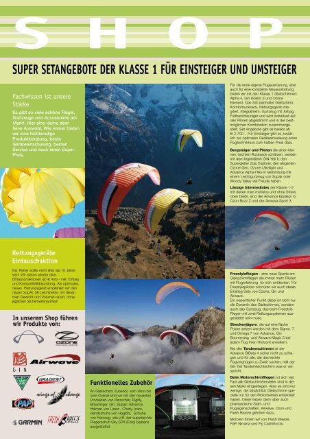 Ausgabe 1/2009 Flightpark Dachstein Flugurlaub ... - Sky Club Austria