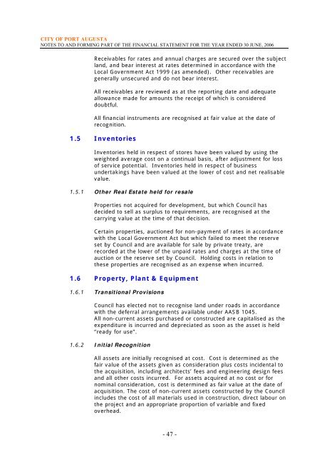 Annual Report 2005/2006 - Port Augusta - SA.Gov.au