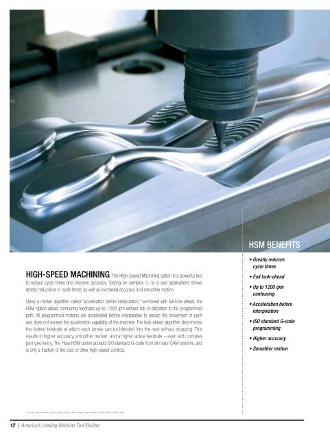 2010 Haas VMC Brochure - Haas Automation, Inc.