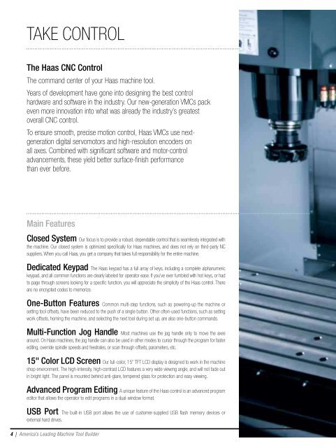 2010 Haas VMC Brochure - Haas Automation, Inc.