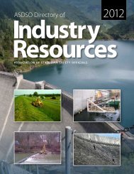 ASDSO Directory of - Association of State Dam Safety Officials
