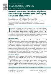 Sleep and Circadian Rhythms Review - MCW - Department of ...