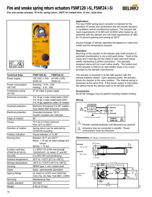 FSNF120 - 120 VAC - Viking Controls, Inc.