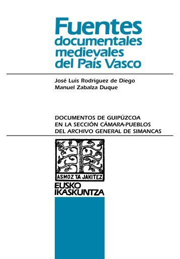 Documentos de Guipúzcoa en La Sección Cámara-Pueblos del ...