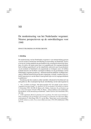 De modernisering van het Nederlandse wegennet - Nederlandsch ...