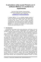 Il calcolatore nella scuola Primaria con il software MatCos 1.0 ...