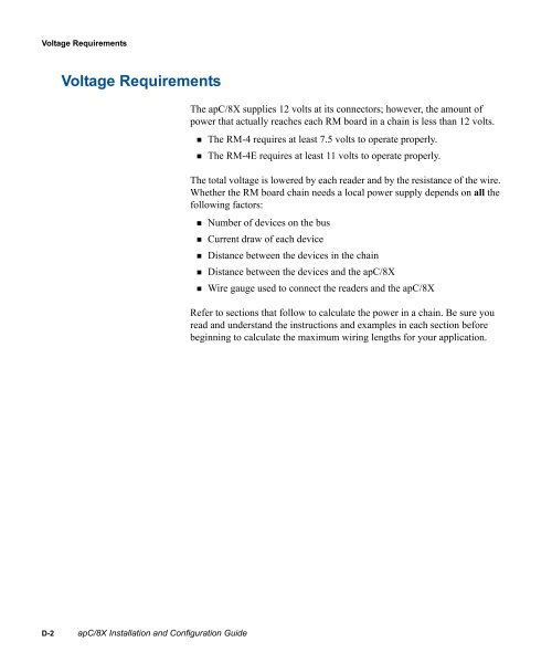 Câ¢CUREÂ® 800/8000 9.4 apC/8X Technical Manual - Tyco Security ...