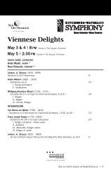 Read the Program Notes - Kitchener-Waterloo Symphony