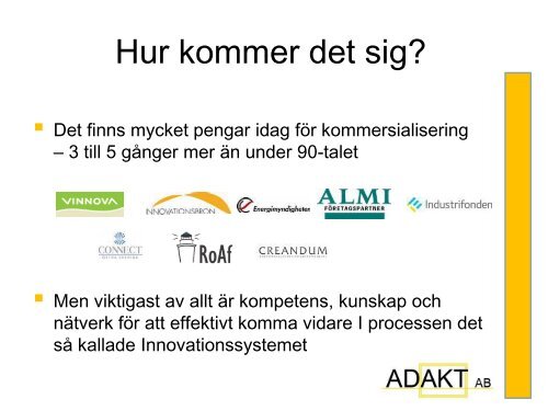 Presentation av Kari Gustafsson frÃ¥n seminariet.