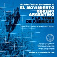 El movimiento obrero argentino y la toma de fÃ¡bricas