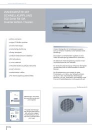 SQI Serie R410A SCHNELLKUPPLUNG WANDGERÃTE MIT ...