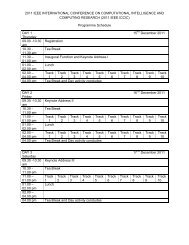 2011 IEEE INTERNATIONAL CONFERENCE ON ... - Itfrindia.org