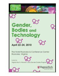 Gender, Bodies and Technology - Evelin Stermitz - Mur