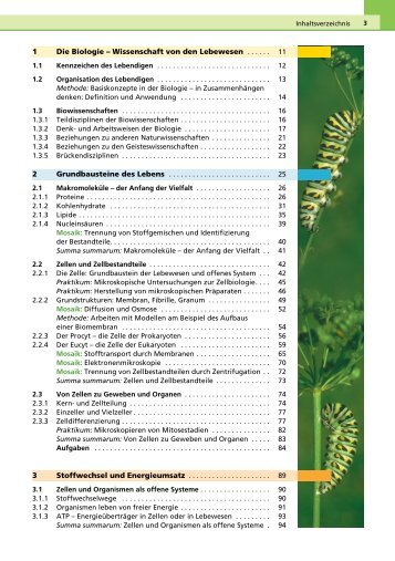 1 Die Biologie â Wissenschaft von den Lebewesen ... - Duden