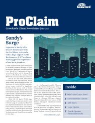 ProClaim - May 2013 - Crawford & Company