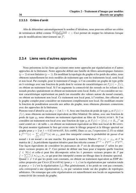 traitement d'images par modèles discrets sur ... - Olivier Lezoray