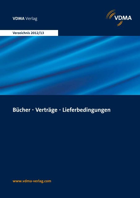 Bücher • Verträge • Lieferbedingungen - VDMA-Shop